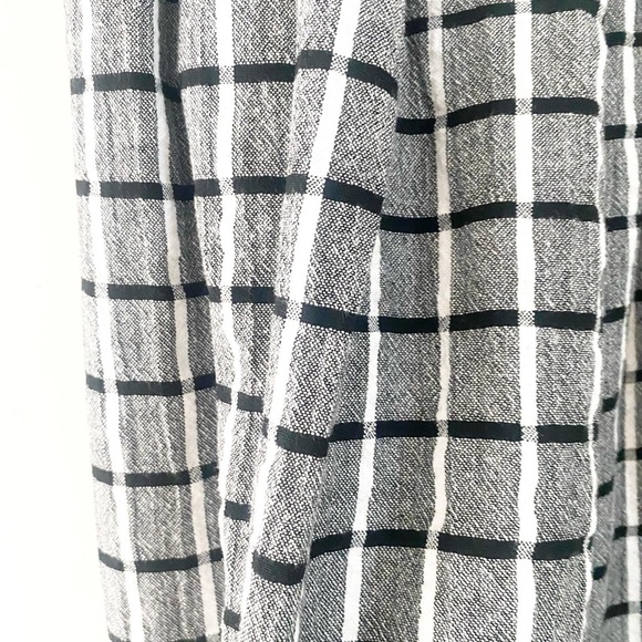 Vintage Hunt club midi black and white checkered skirt - Picture 3 of 5